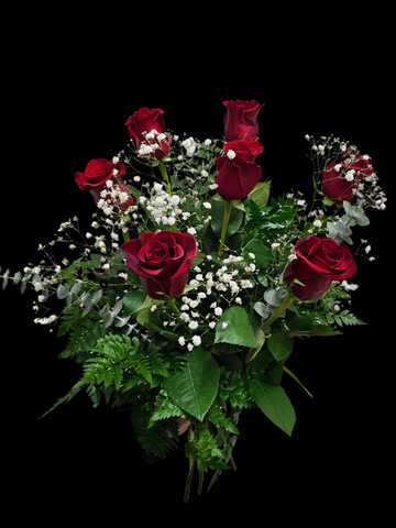 Petit bouquet de roses rouges